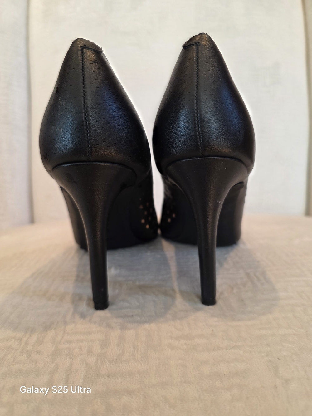 Unisa Black Pointed Stiletto Heels